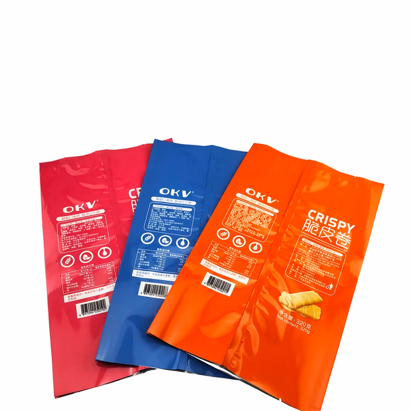 Hot-Selling Good Moisture Proof Plastic Snack Cookie Foods Packaging with Side Gusset