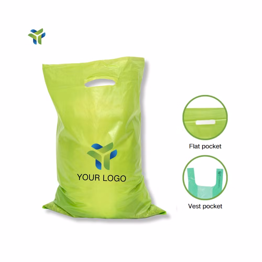 Lightweight Supermarketmall Handle Plastic Clear Custom Die Cut Mylar Bags Plastic Shopping Bag