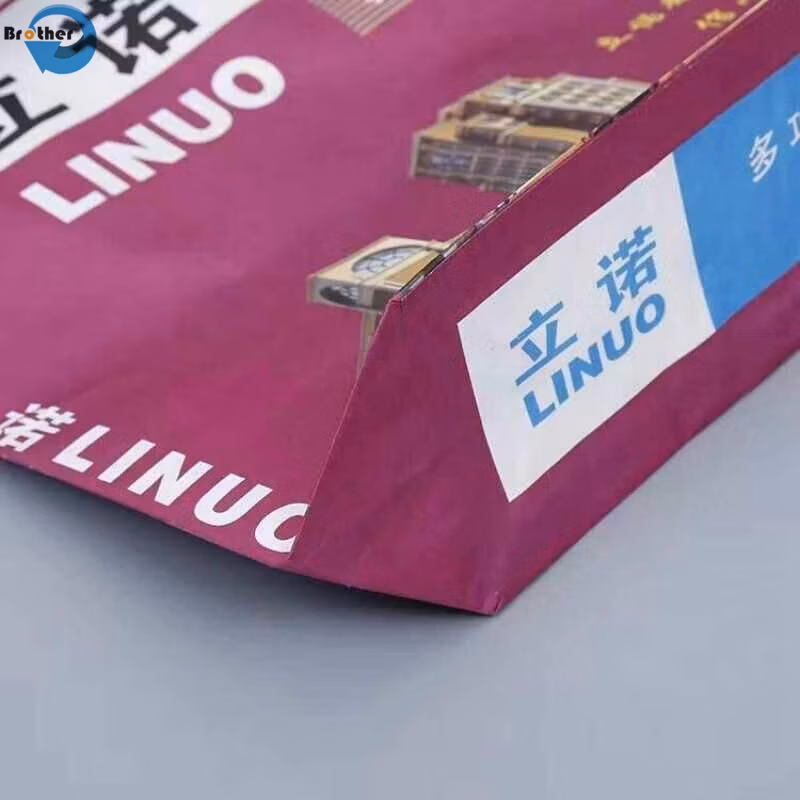 Custom 25kg High Quality Kraft Paper and Back Sealed PP Woven Composite Packaging Bags