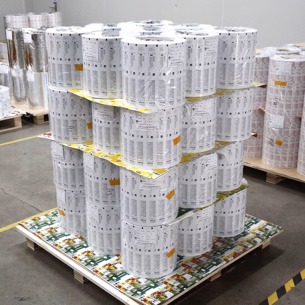 Logo Printed Laminating Packaging Wrapping Plastic Roll Film for Wet Tissue