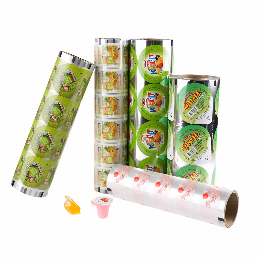 Custom Aluminum Foil Jelly Lidding Plastic Roll Film Packaging for Food Package