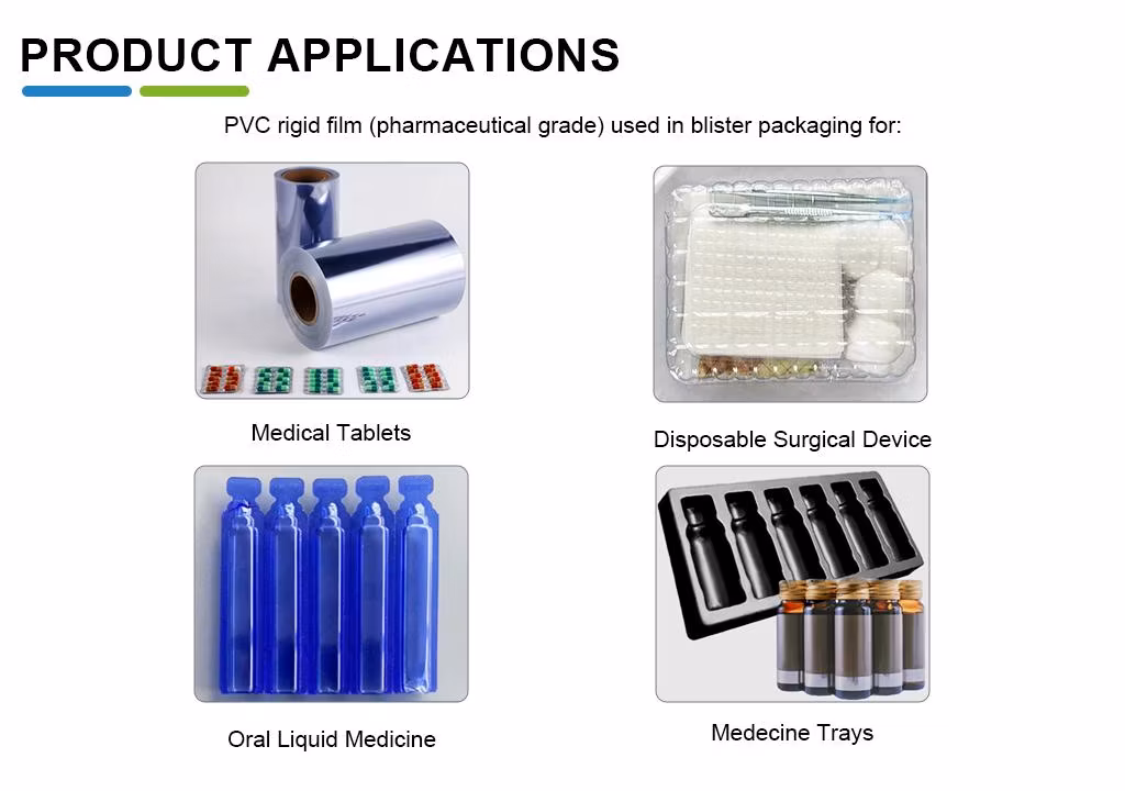 Rigid PVC Film Transparent for Thermoforming in Pharmaceutical Packaging