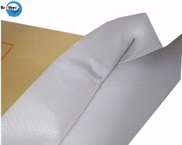 Custom 25kg High Quality Kraft Paper and Back Sealed PP Woven Composite Packaging Bags