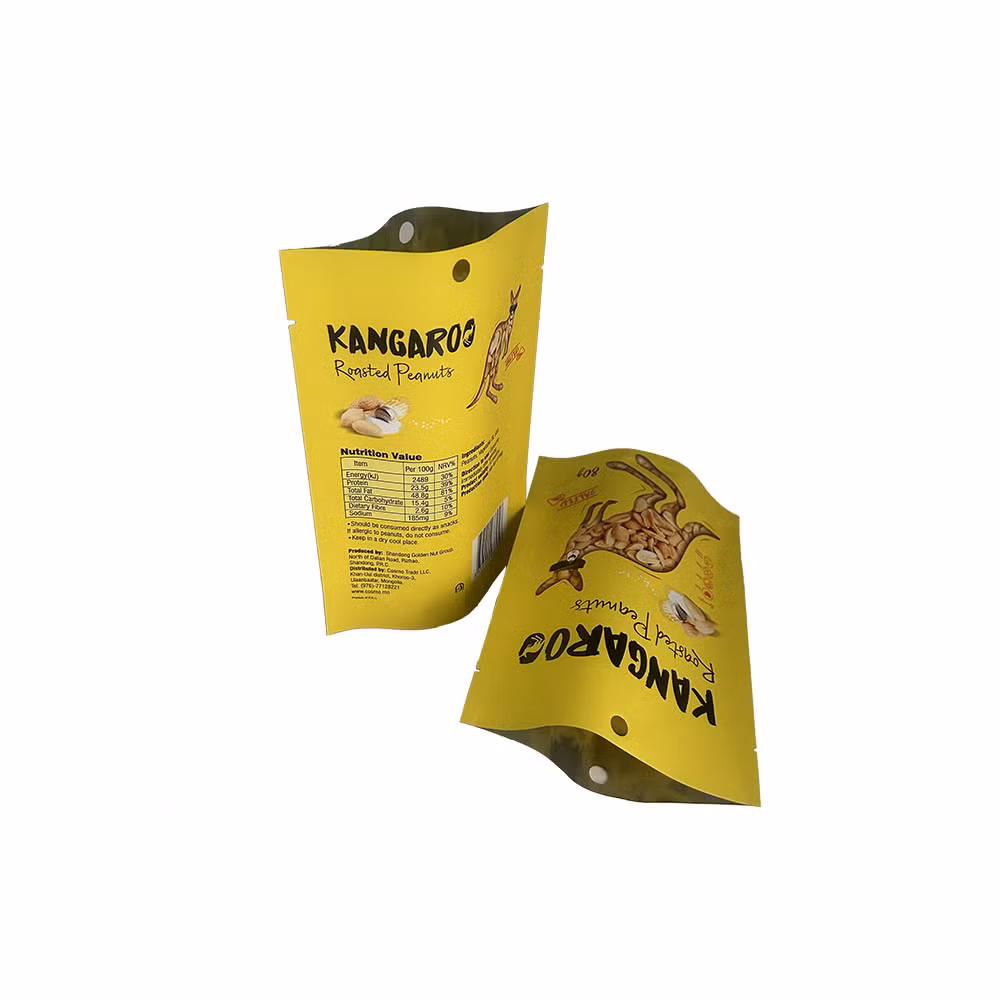 New Plastic Food High-Temperature Oil Resistant Three Sided Sealed Packaging Bag