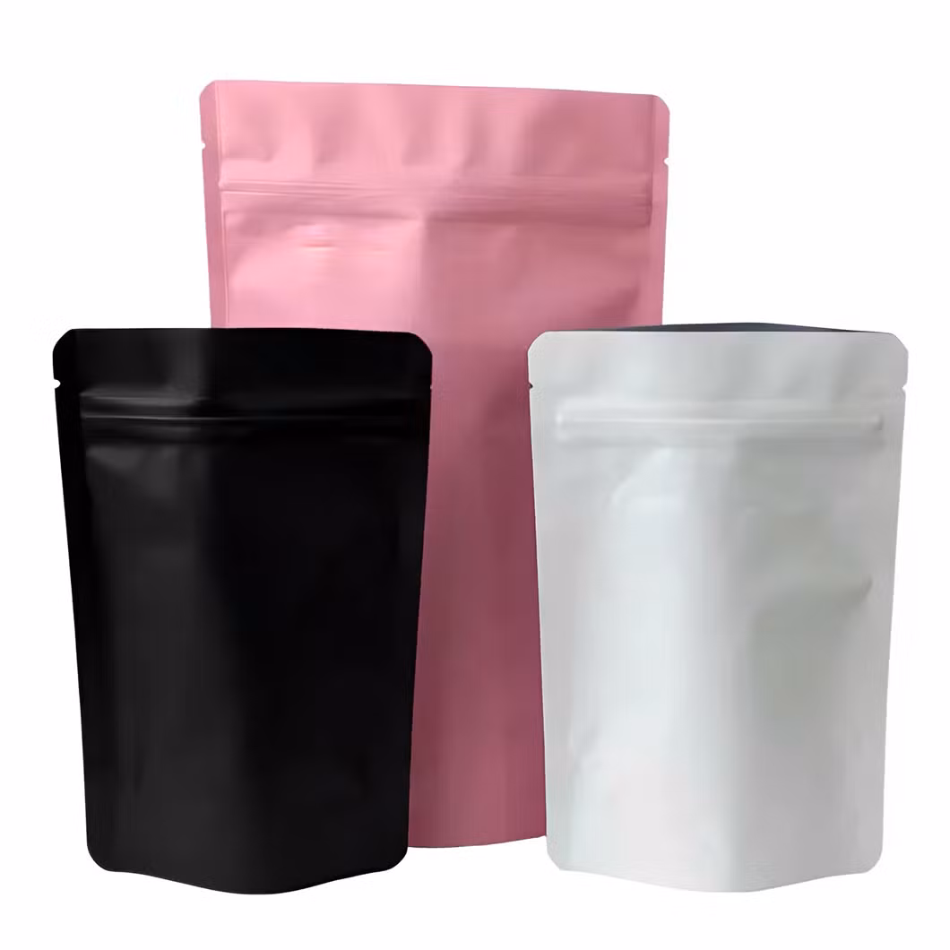 China Wholesale Fashion Biodegradable Plastic Kraft Paper Coffee Ziplock Packing Snack Tea Food Stand up Packaging Bag with Mylar Zipper