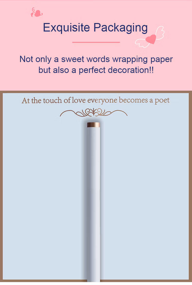 Wrapping Paper Floral Wraps Gift Packaging Waterproof Plastic Material