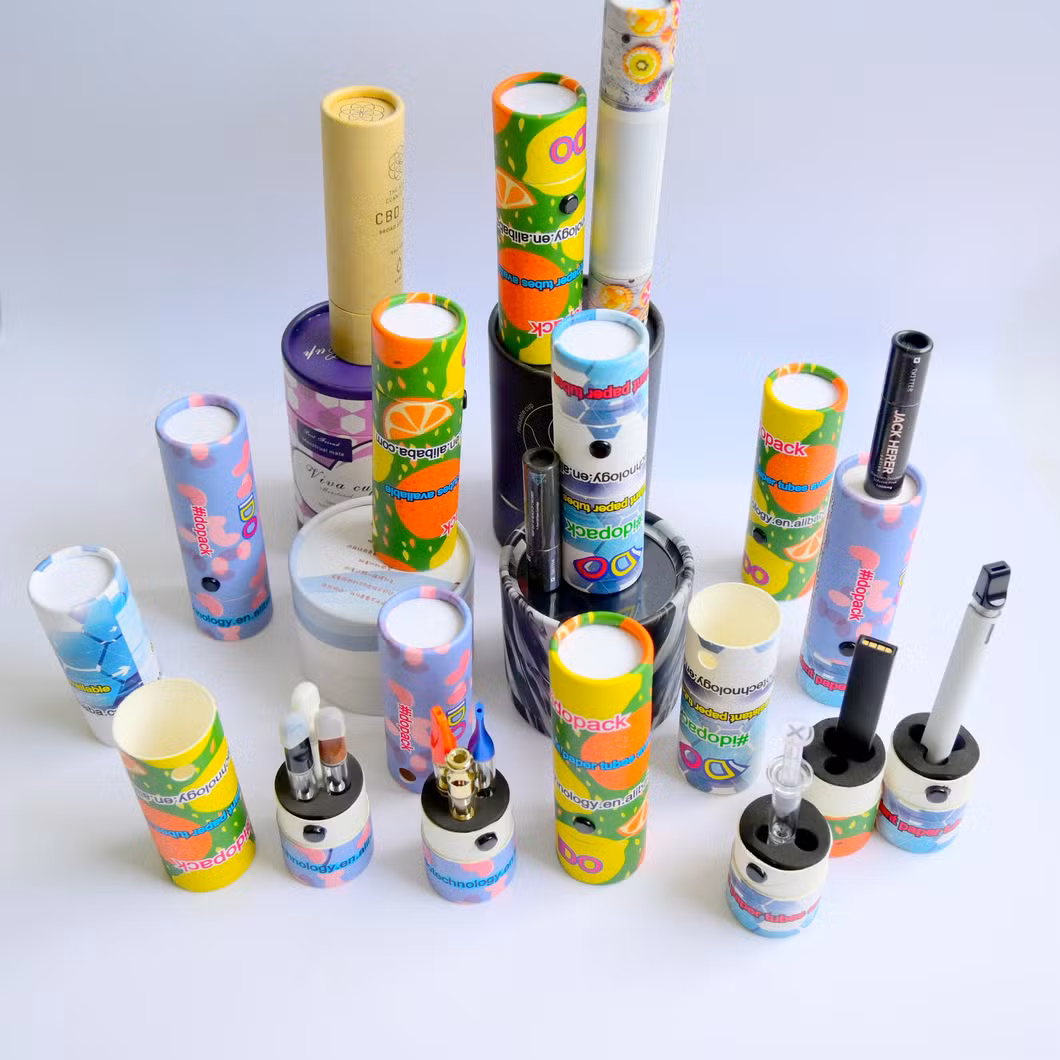 High Quality Wholesale Custom Design Cardboard Tea Sample Cylinder Round Tea Coffee Gift Tube Cr Packaging Tubes Paper Box