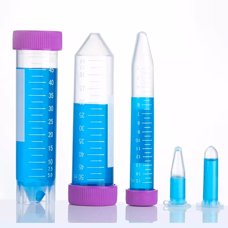 Different Volume High Quality Lab Consumables Centrifuge Tube Clear Graduated Screw Cap Centrifuge Tubes