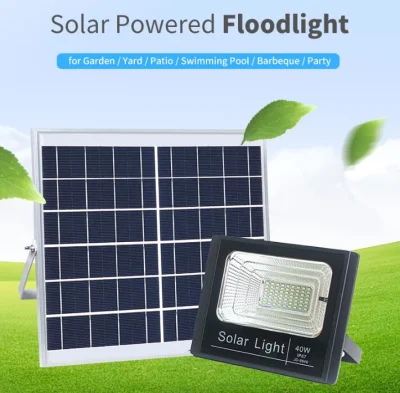 200W Outdoor Solar LED Flood Light 100W 50W Lamp Waterproof Outdoor Lighting Solar Power Station