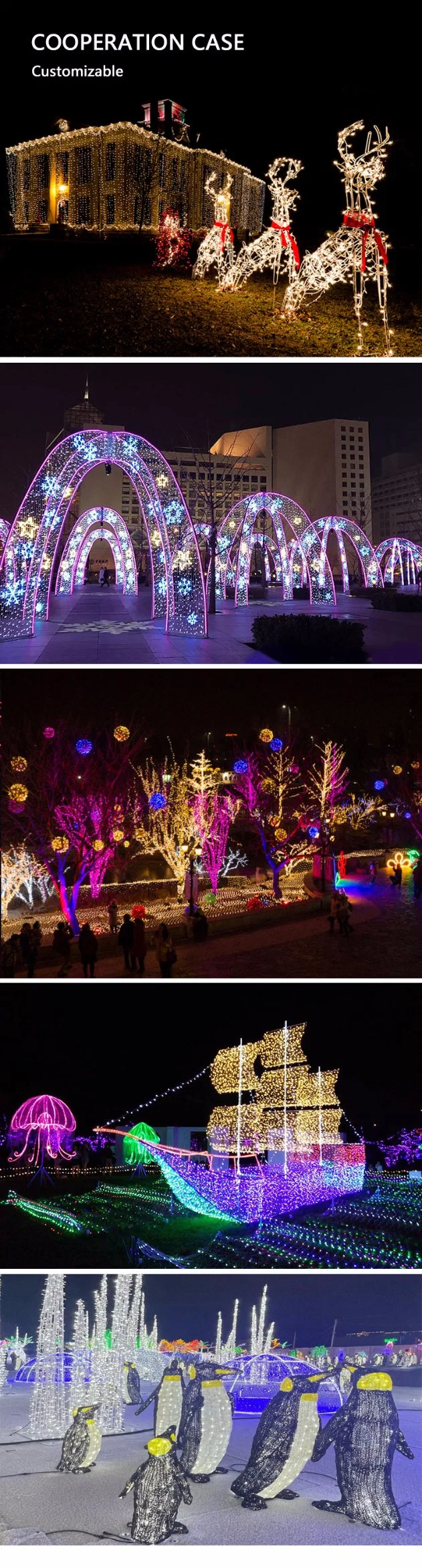 Motif LED Ball Lights Christmas Santa Giant Decorations Outdoor Outside Street Shopping Mall Park Garden Decorative Ornaments