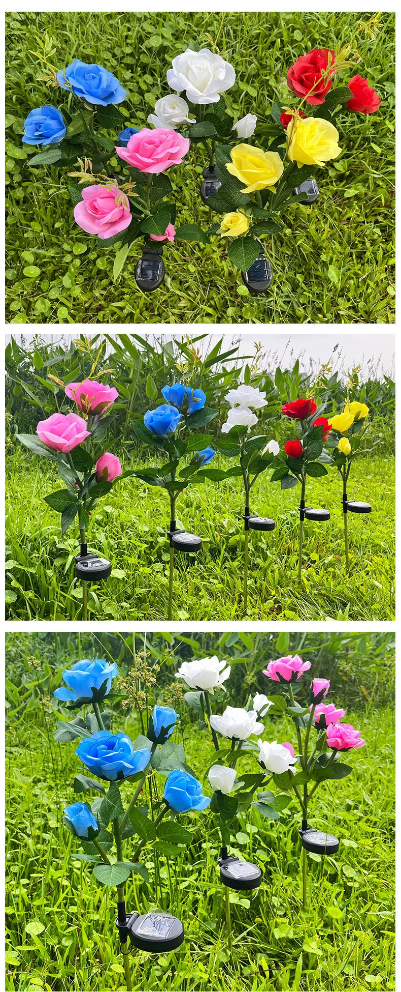 Garden Courtyard Decoration Outdoor Landscape Lighting LED Tulip Flower Lamp