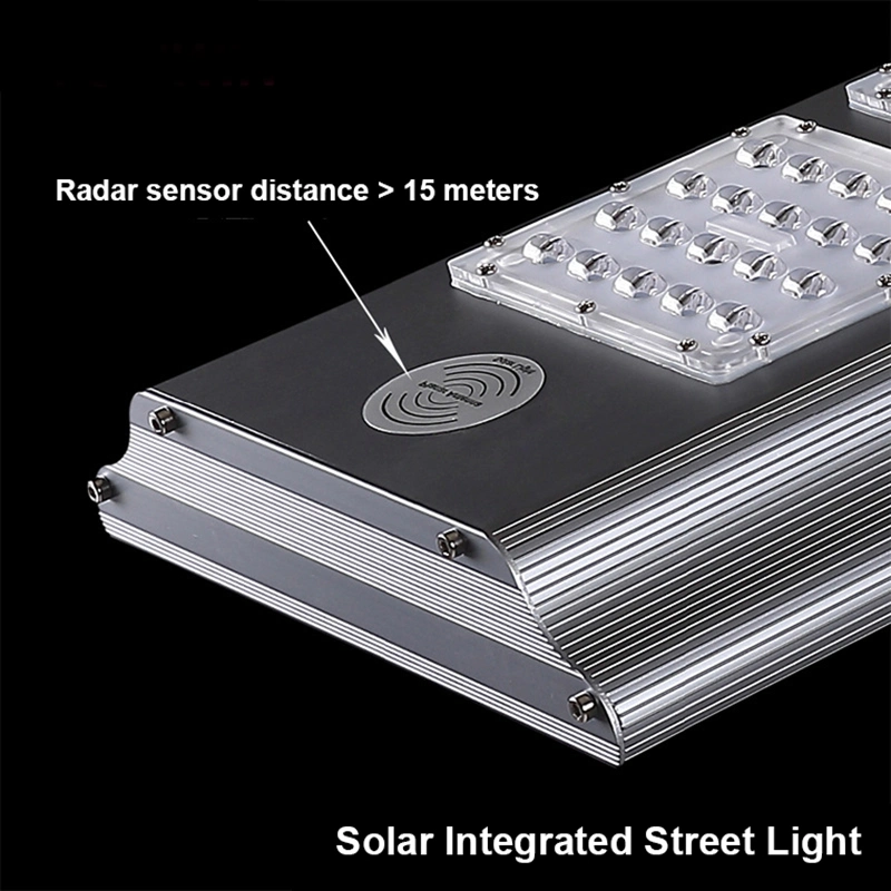 LED Solar Street Light Commercial Grade Everan Series 8000 Lumens All in One LED Solar Street or Area Light Solar Street Exterior Motion Outdoor Solar Lamp Post