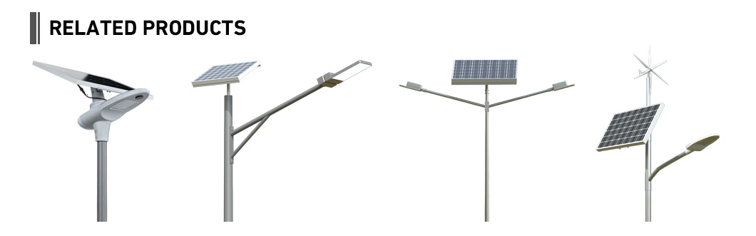 IP65 60W 80W Install Waterproof Outdoor LED All in One Two Integrated Solar Panel Power Street Road Garden Lamp