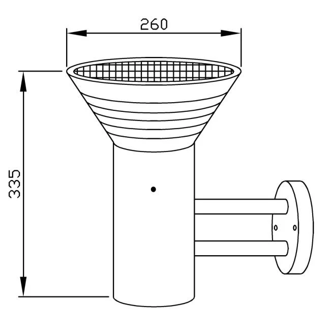 High Lumens IP65 LED Solar Wall Light for Garden with Lithium Battery