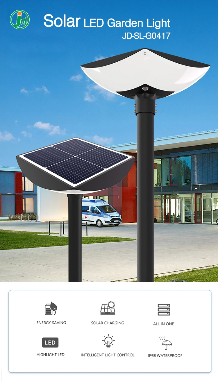 New Energy Design Exterior Parking Lot Waterproof Walkway Light 60W LED Solar Garden Lights