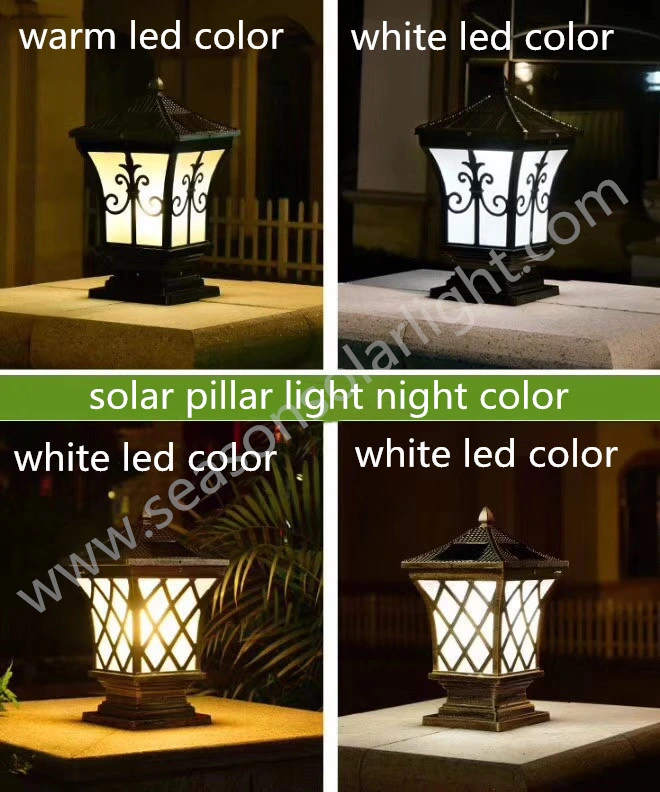 High Lumen LED Decorative Light Solar Fence Post Cap Light for Outdoor Lighting