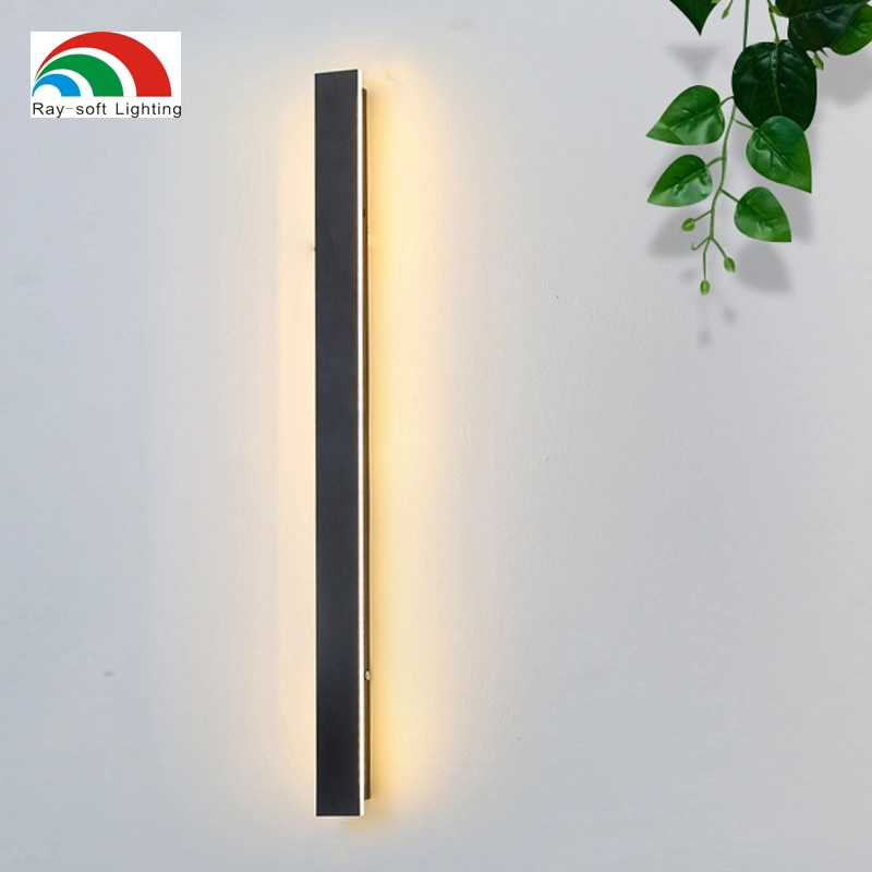 600mm/1200mm LED Super Slim Garden Courtyard Waterproof up/Down Surface Mounted Linear Wall Light Lamp