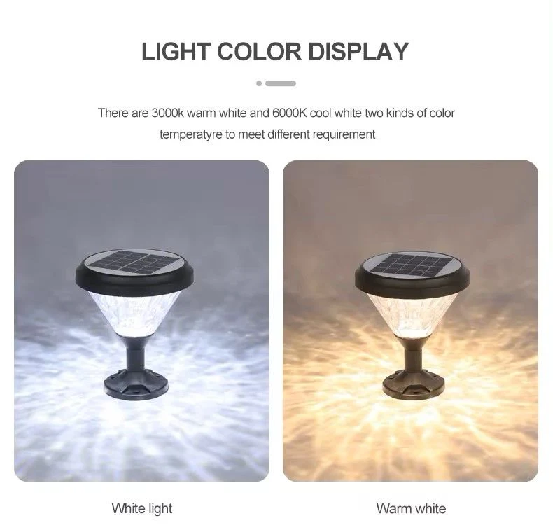 2023 High Quality IP65 Waterproof Cast Aluminum Garden Decorative Modern LED Solar Pillar Light