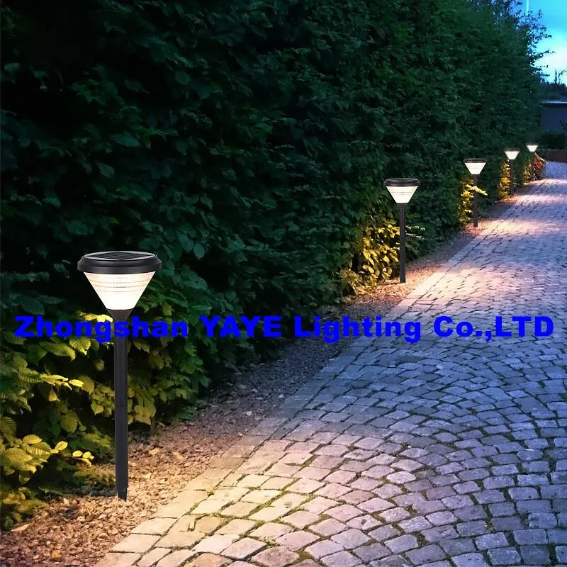 Yaye Zhongshan Supplier Manufacturer Hot Selling LED Solar 50W Lawn Pathway Landscape Yard Decoration Outdoor Waterproof IP65 SMD 150W 250W Solar Garden Light