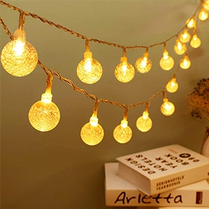 Battery Operated Globe Ball Fairy String Lights with Remote for Bedroom Patio Indoor &amp; Outdoor Party Wedding Christmas