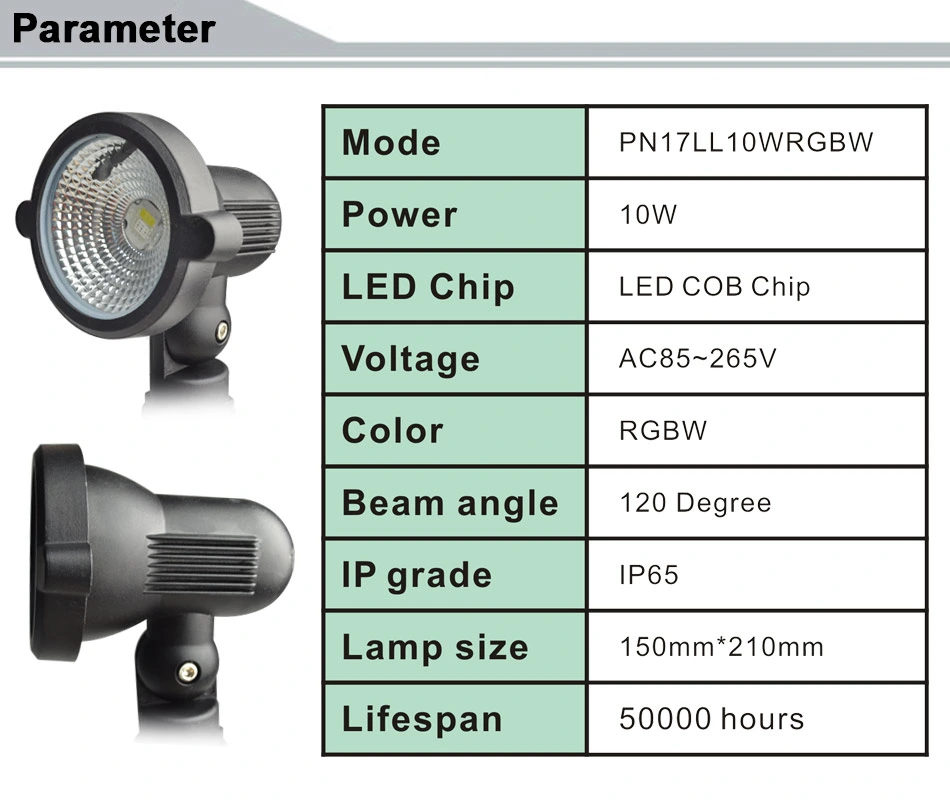 Adjustable IP65 Waterproof Outdoor Landscape Lighting LED Spot Lights Kit for Garden Yard House Lawn