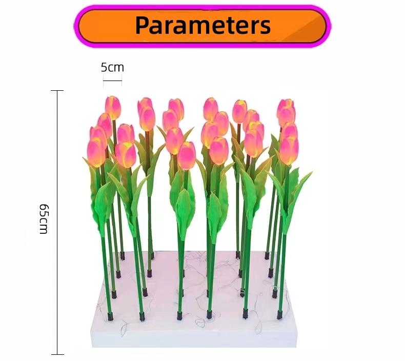 LED Artificial Flower Light Lily Stake Pin Light for Garden Christmas Decoration