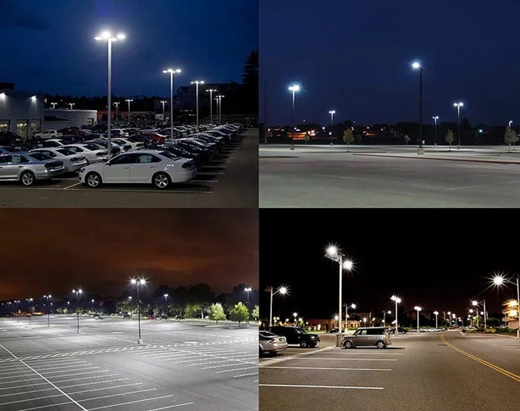 LED Parking Lot Lights with Dusk-to-Dawn Photocell Sensor Waterproof 250W Factory Die-Casting Aluminum Outdoor LED Street Lighting