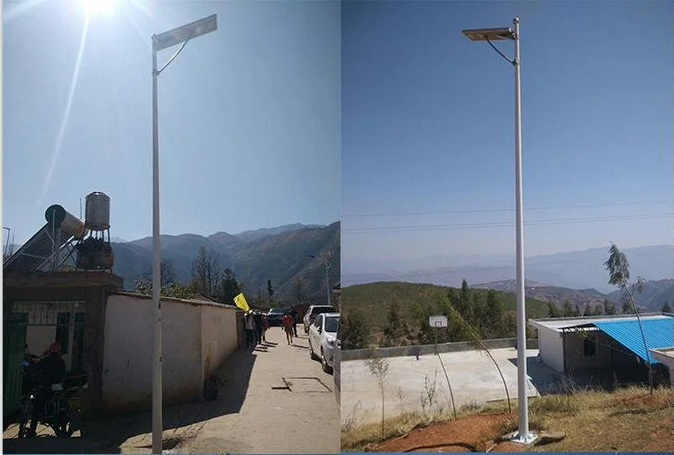 Manufacturer of 6m 40W LED Outdoor IP65 Waterproof Integrated All in One Solar LED Street Road Garden Light with Motion Sensor Panel System and Lithium Battery