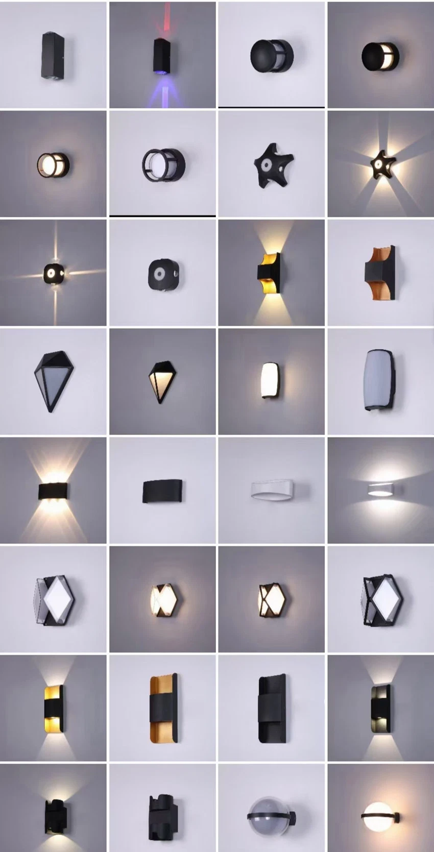 Exterior Modern Outside Garden up and Down Waterproof Wall Light 5W