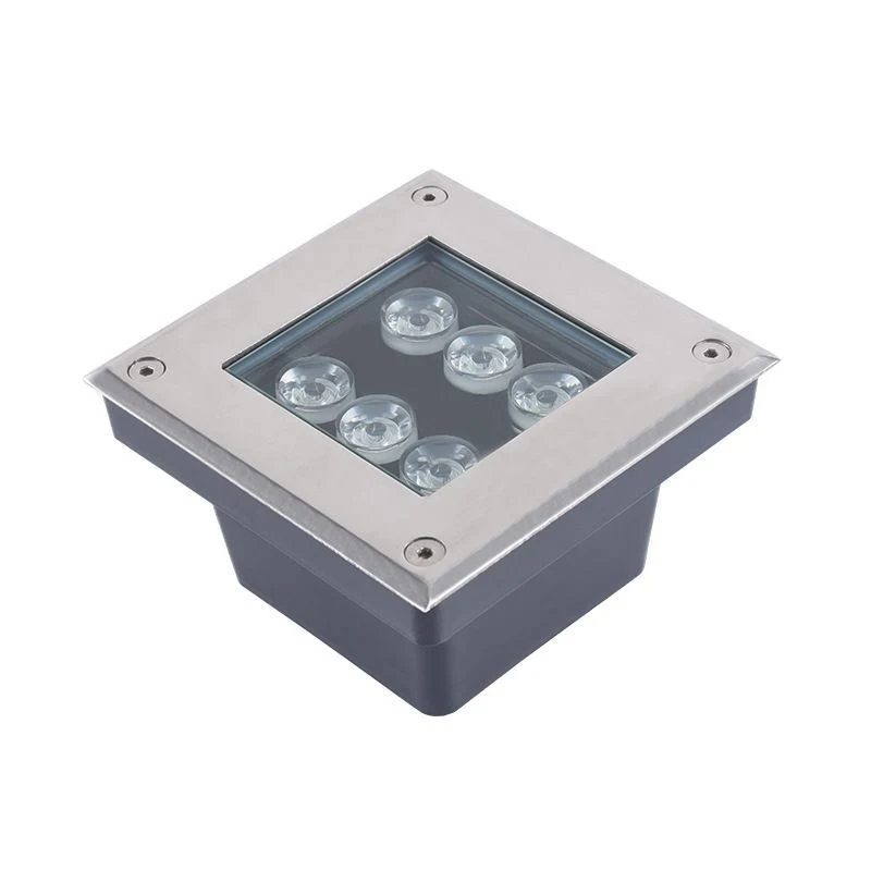 16W LED Square Outdoor Waterproof Park Landscape Light Courtyard Recessed Lawn Floor Light