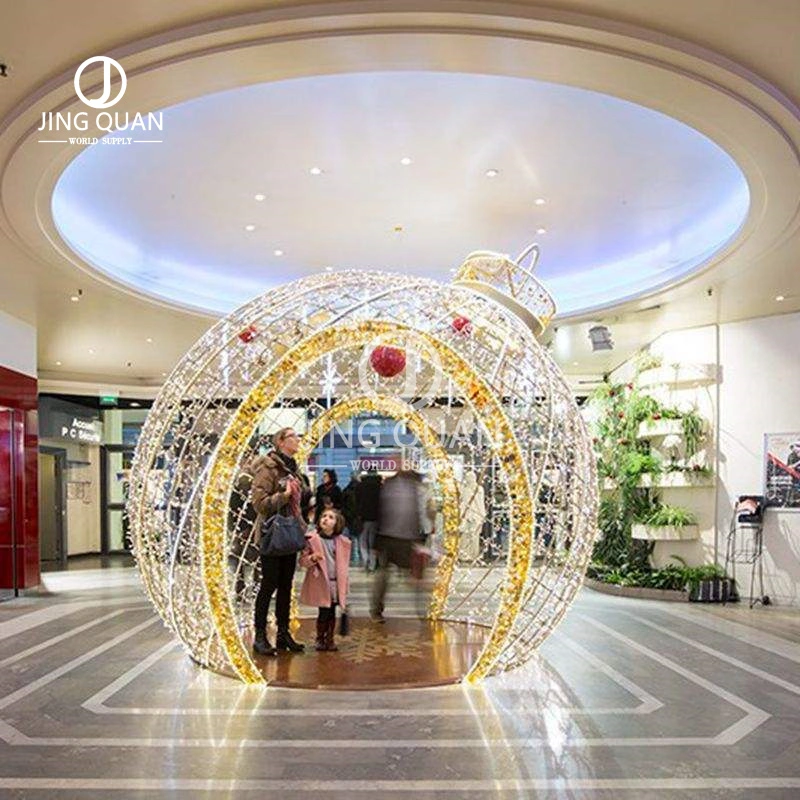 Motif LED Ball Lights Christmas Santa Giant Decorations Outdoor Outside Street Shopping Mall Park Garden Decorative Ornaments