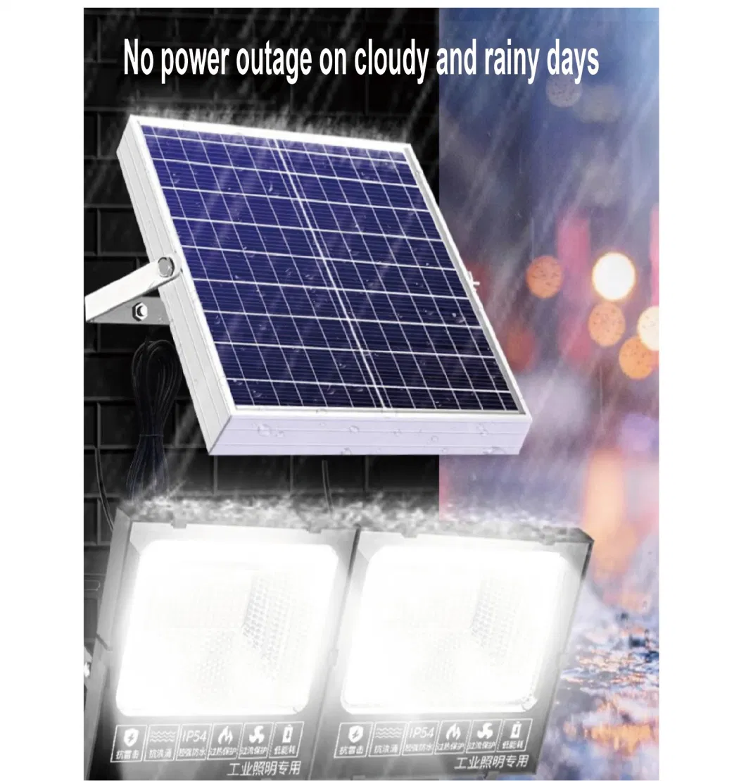 200W Automatic Lightsensing Courtyard Human Body Sensor Outdoor Safe Waterproof Solar Light