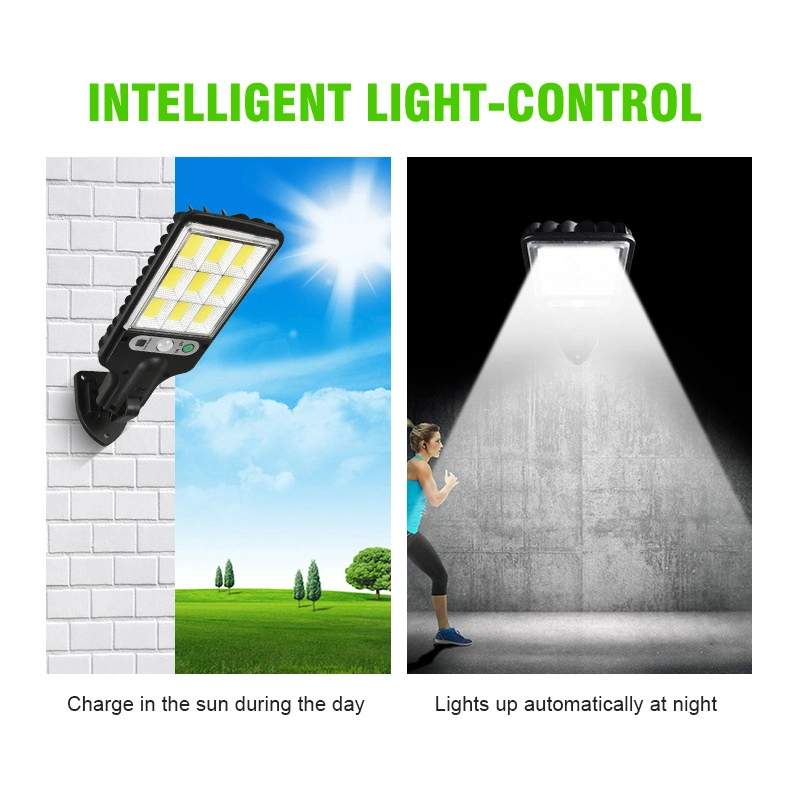 Solar Street Lights Outdoor Wireless Solar Security Wall Light Motion Sensor with 3 Lighting Modes for Front Door Garden Yard