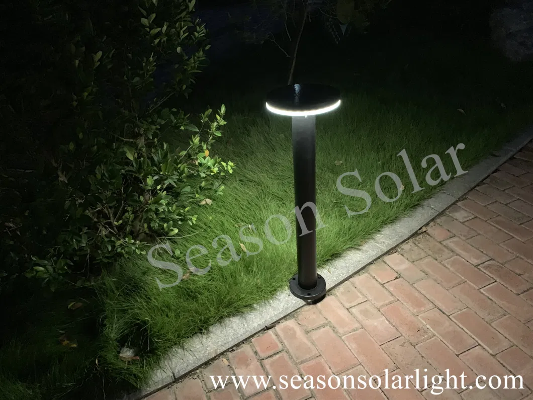 High Power Solar Charge Controller CE Outdoor Bollard Solar LED Garden Light with 5W Solar Panel &amp; LED Light