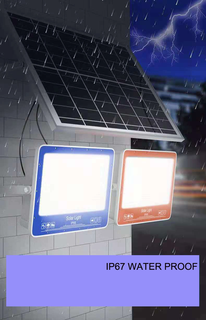 2023 Hot Sell Outdoor Solar Flood Lights 200W 300W 400W 500W Dusk to Dawn Solar Street Light with Remote for Garden