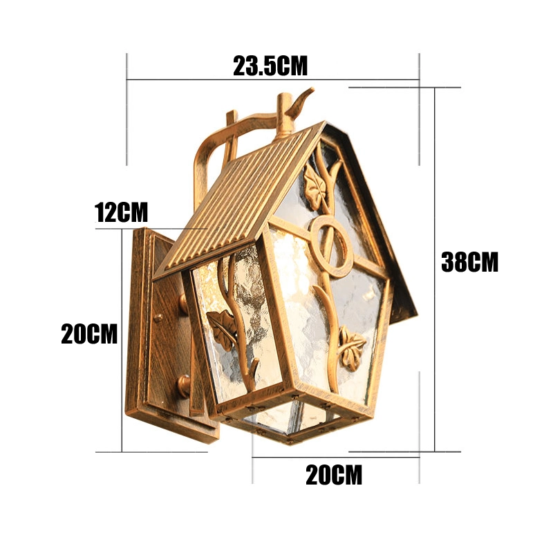 Aluminum and Acrylic European Style Retro LED Wall Lamp Outdoor Lights (WH-HR-74)