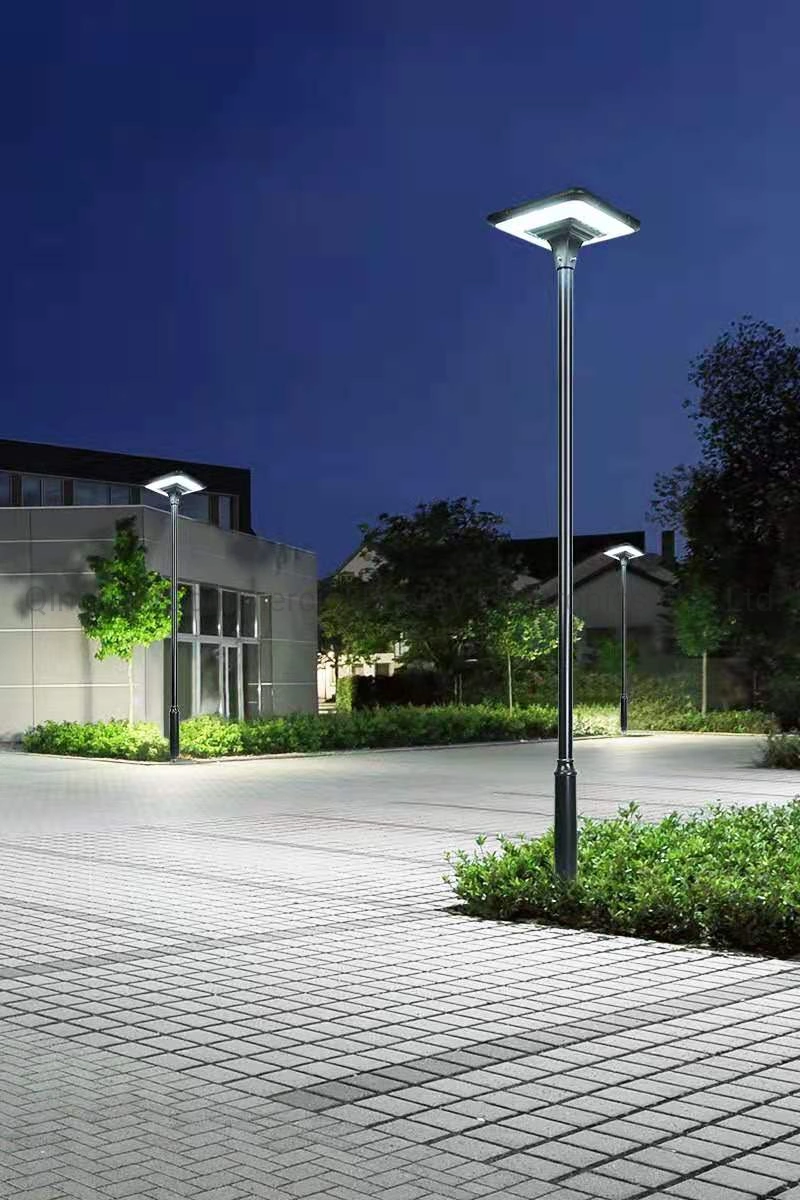 50W UFO Integrated Post Lamp Wireless Solar Street Courtyard Light