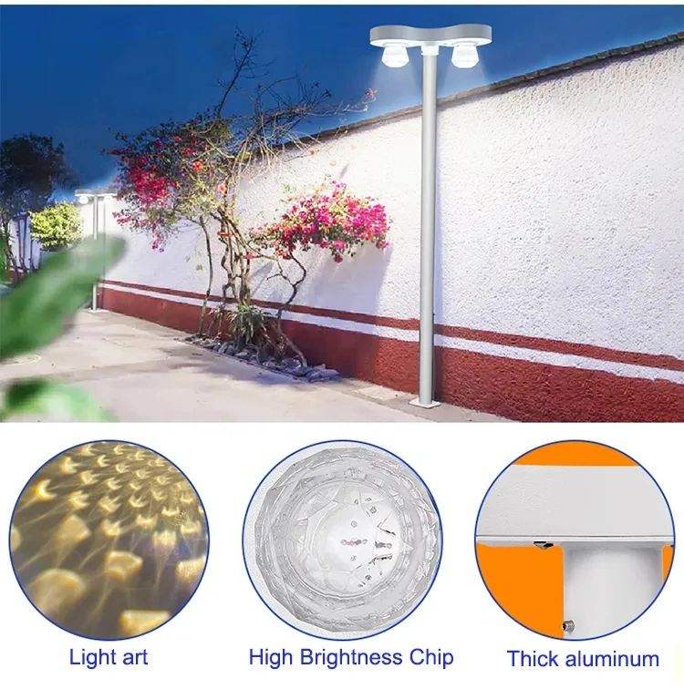 Wholesale New 200W LED Road Smart Garden Hang Installation Lighting Controller Board Split Solar Street Light with 2 Solar Panel