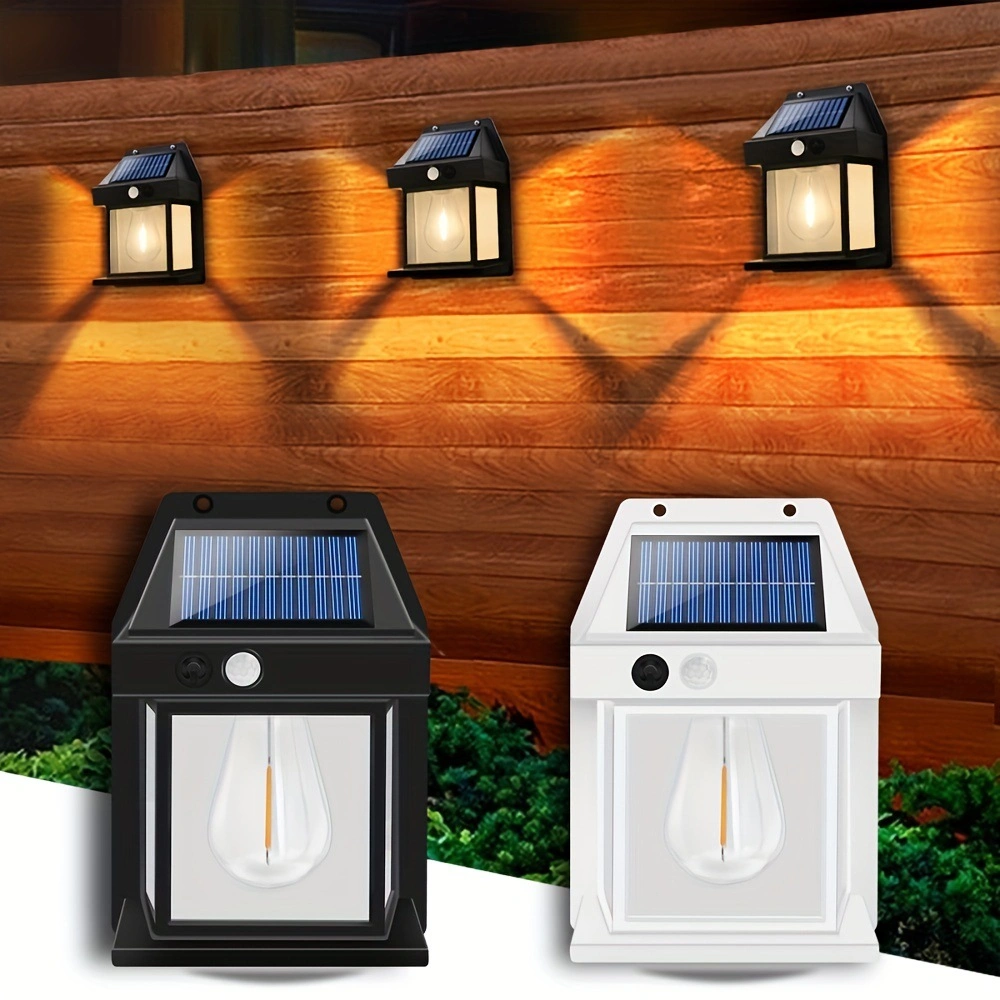 Solar Outdoor Waterproof Tungsten Wire Atmosphere Courtyard Garden Villa Night Wall Light