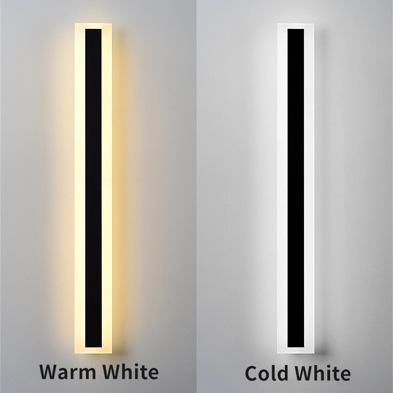 Waterproof Outdoor LED Long Strip Wall Lamp Modern Aluminum IP65 Bathroom Sconce Garden Porch Light (WH-HR-90)