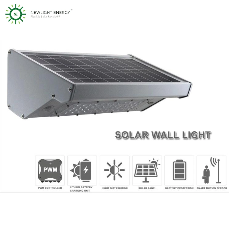 10W LED Solar Wall Light With Motion Sensor For Garage Light And Courtyard Light