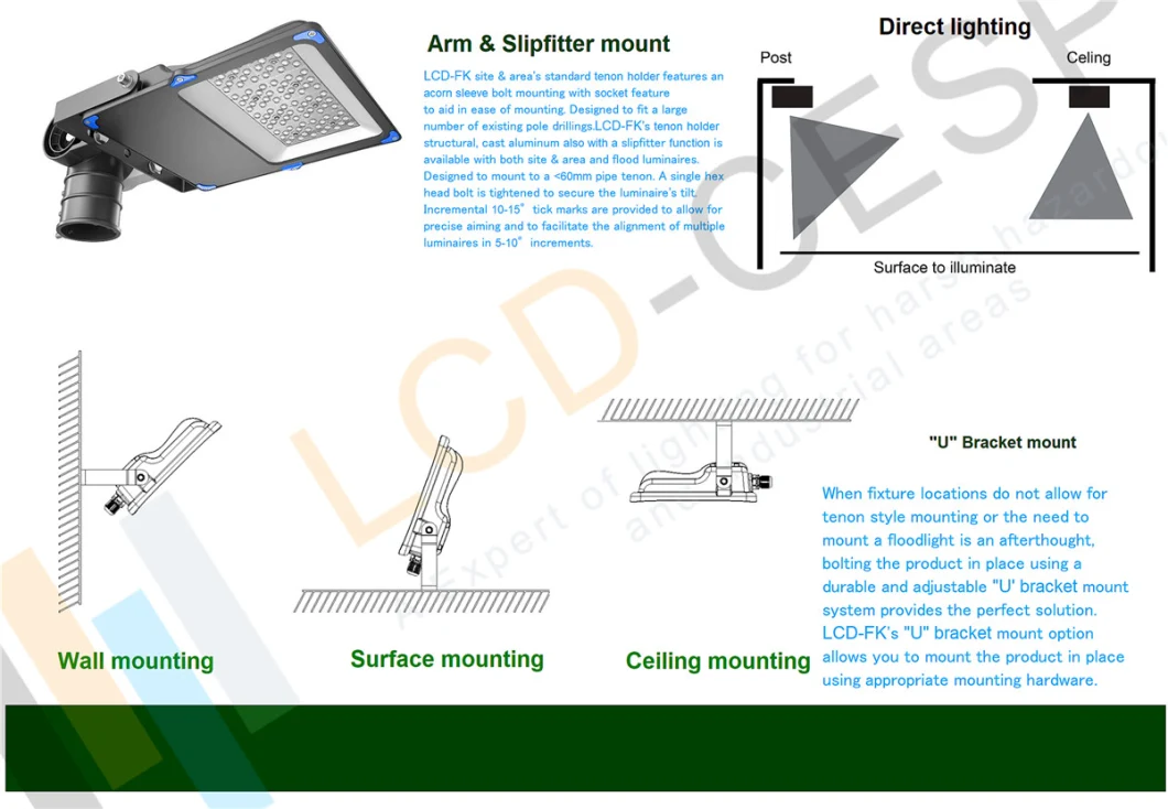 200W LED Parking Lot Lights Adjustable Slip Fit Bracket Mount with Dusk to Dawn Photocell Outdoor Commercial Area Lighting Pi66 Waterproof 5000K 30000lm Ik08