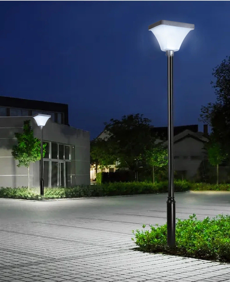 Aluminum LED UFO Lawn Lamp Solar Garden Light for Walkway Plaza Park Road