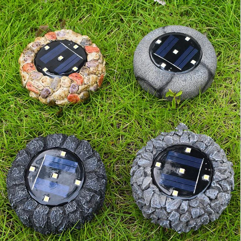 Solar Outdoor Rock Garden Lights, LED Design for Gardens, Pathways and Patios Esg11900