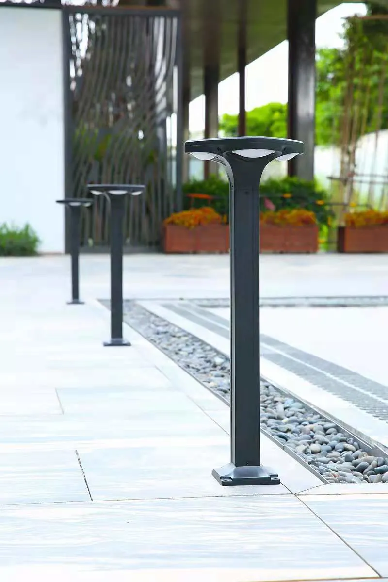 Outdoor Waterproof IP65 Solar Panel LED Bollard Lights for Pathway Garden Walkway Park Yard