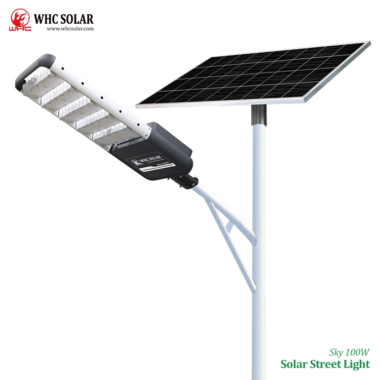 Whc Outdoor Waterproof Integrated All in One Energy Saving Solar LED Street Road Garden Light with Motion Sensor Panel System and Lithium Battery