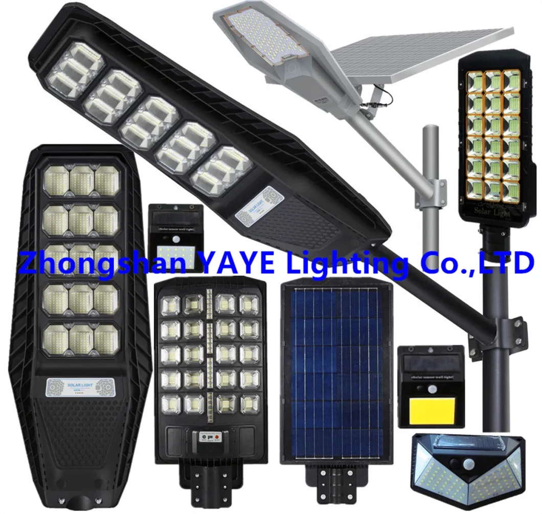 Yaye Solar Manufacturer Factory 2000W/1500W/1000W/800W500W/400W/300W/200W/100W LED Outdoor Street All in One Camera COB Wall Flood Garden Road Light Distributor