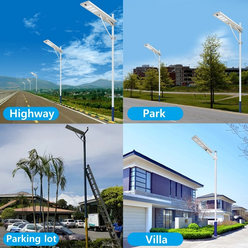 Light Messenger Project Radar Sensor Road Lamp Lamparas Solares Exterior Backyard Wall Courtyard Solar LED Street Lights Outdoor Lighting 80W 100W 120W