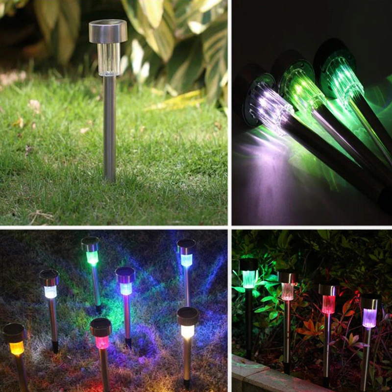 Stainless Steel Solar LED Pathway Lights Stake Lights Waterproof for Outdoor Garden Lawn Patio Landscape Wyz10091