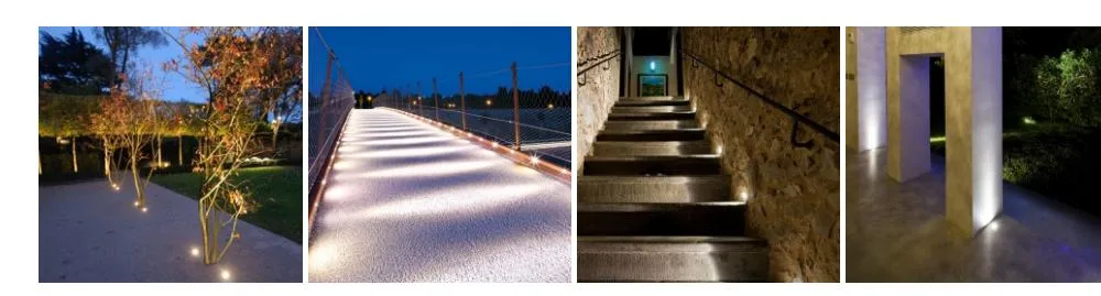 3W IP67 12V RGB LED Exterior Whirlwind Light Pathway Buried Lamp LED Underground Lights for Courtyard Corridor